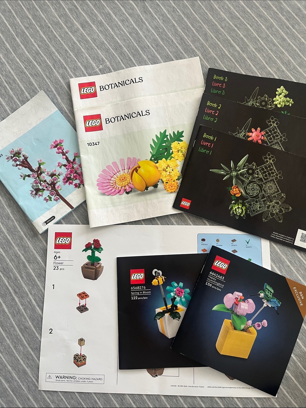 LEGO Botanicals Booklet Set - 40725 10347  Happy Humming bird Spring in bloom